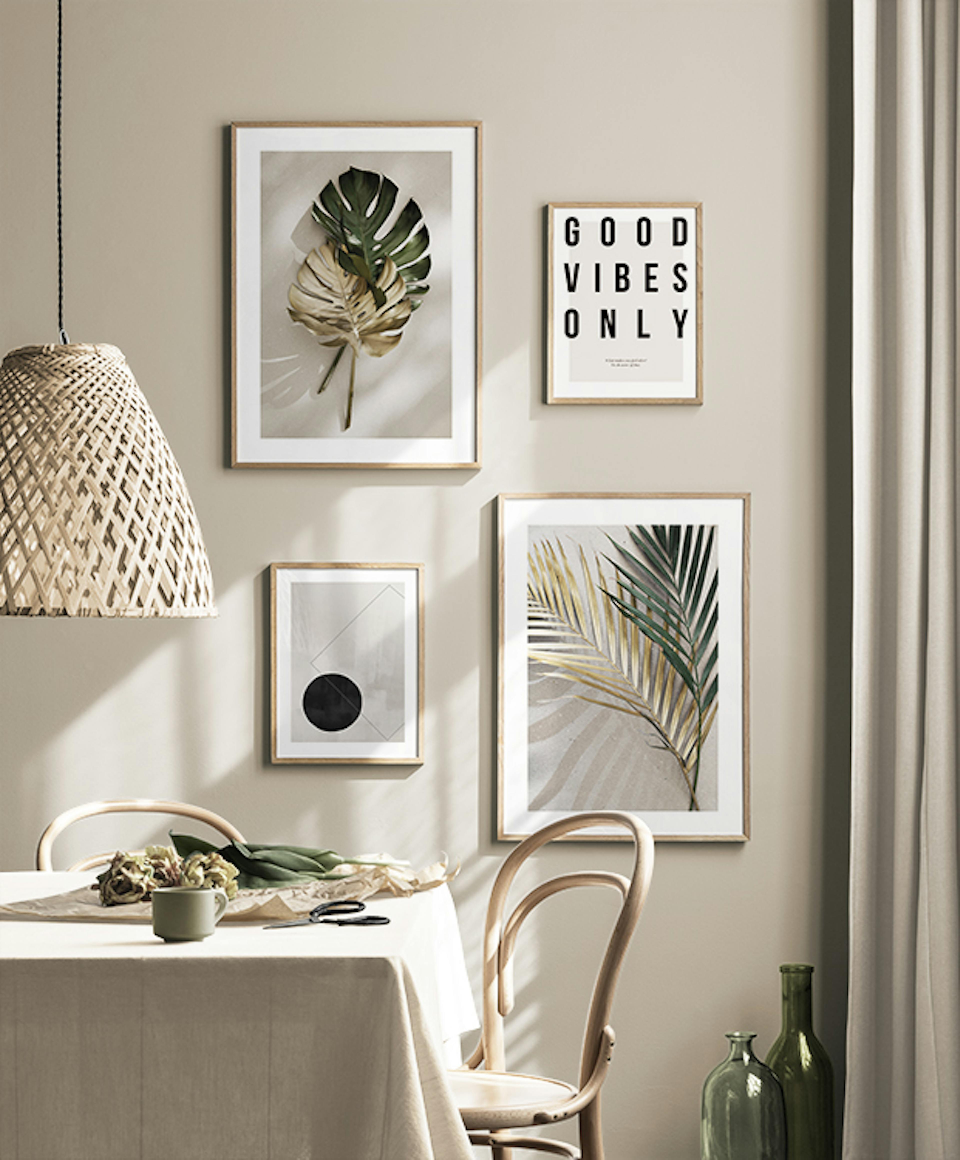 Golden Vibes gallery wall