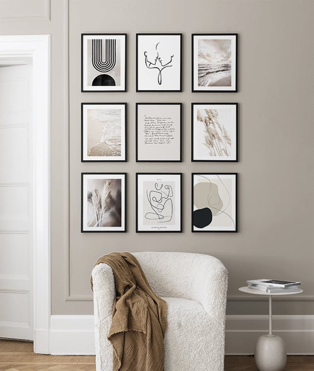 The Perfect Mix gallery wall