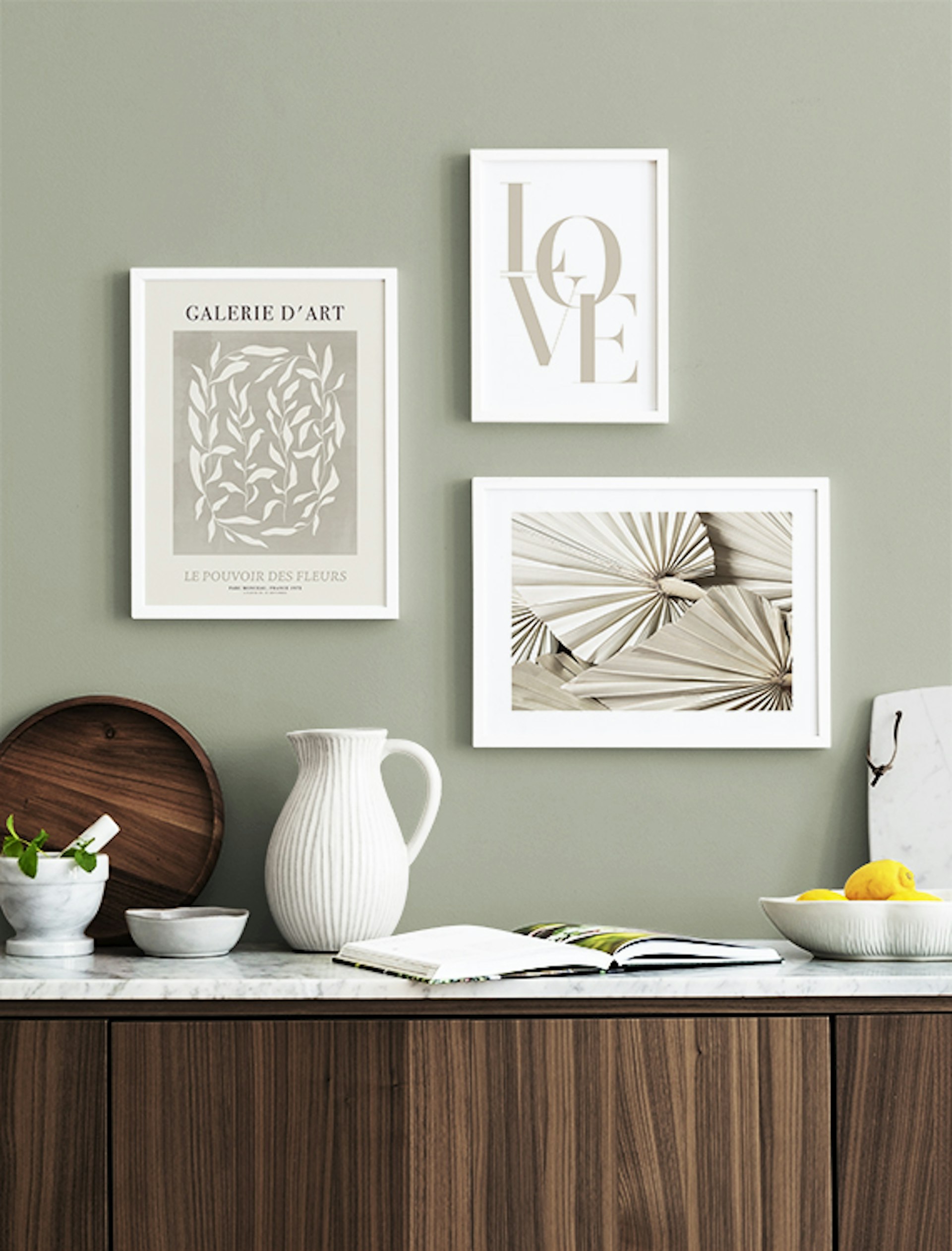 Kitchen wall art ideas Gallery walls Desenio.co.uk