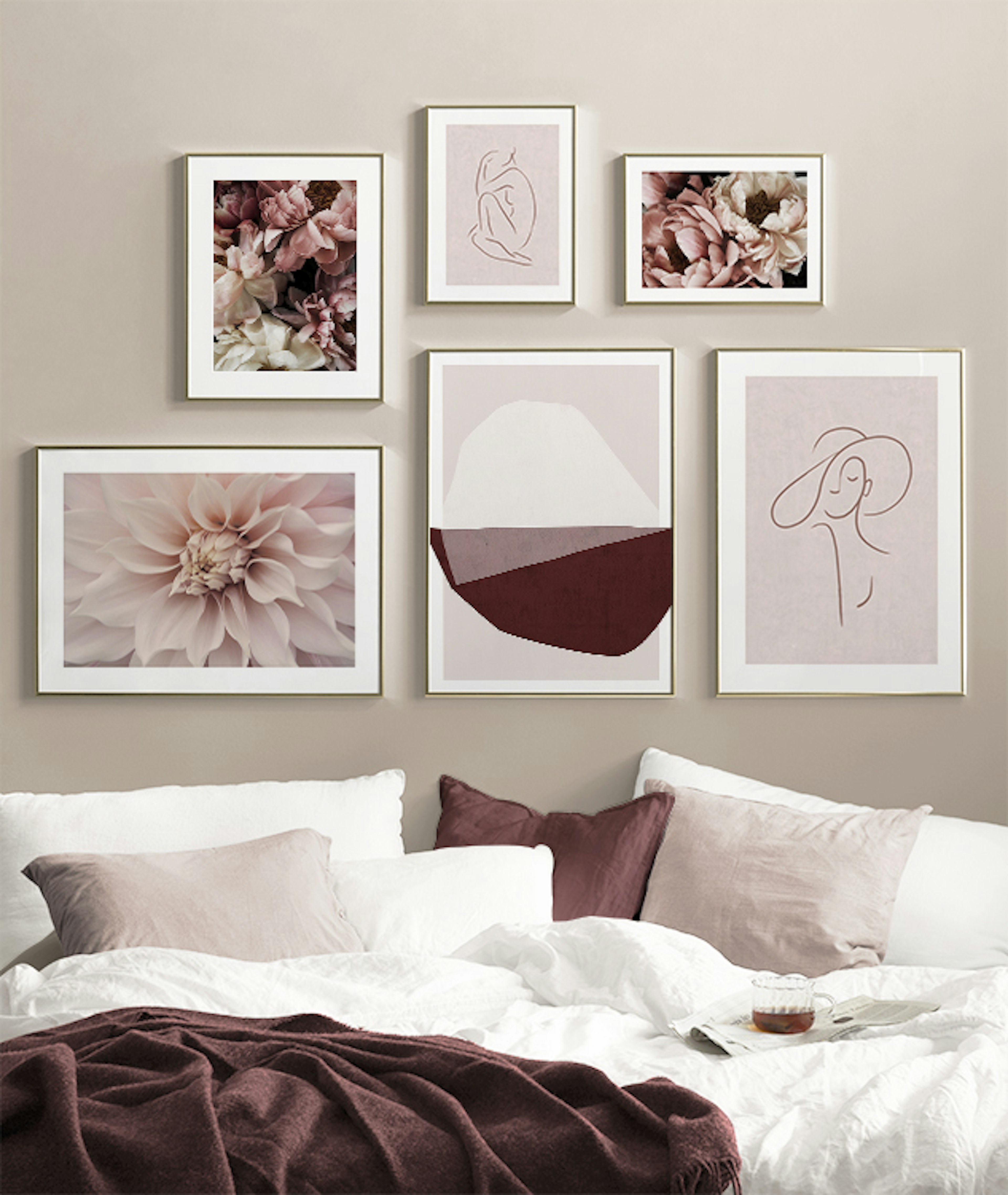 Pink Flower Wall galleria a parete