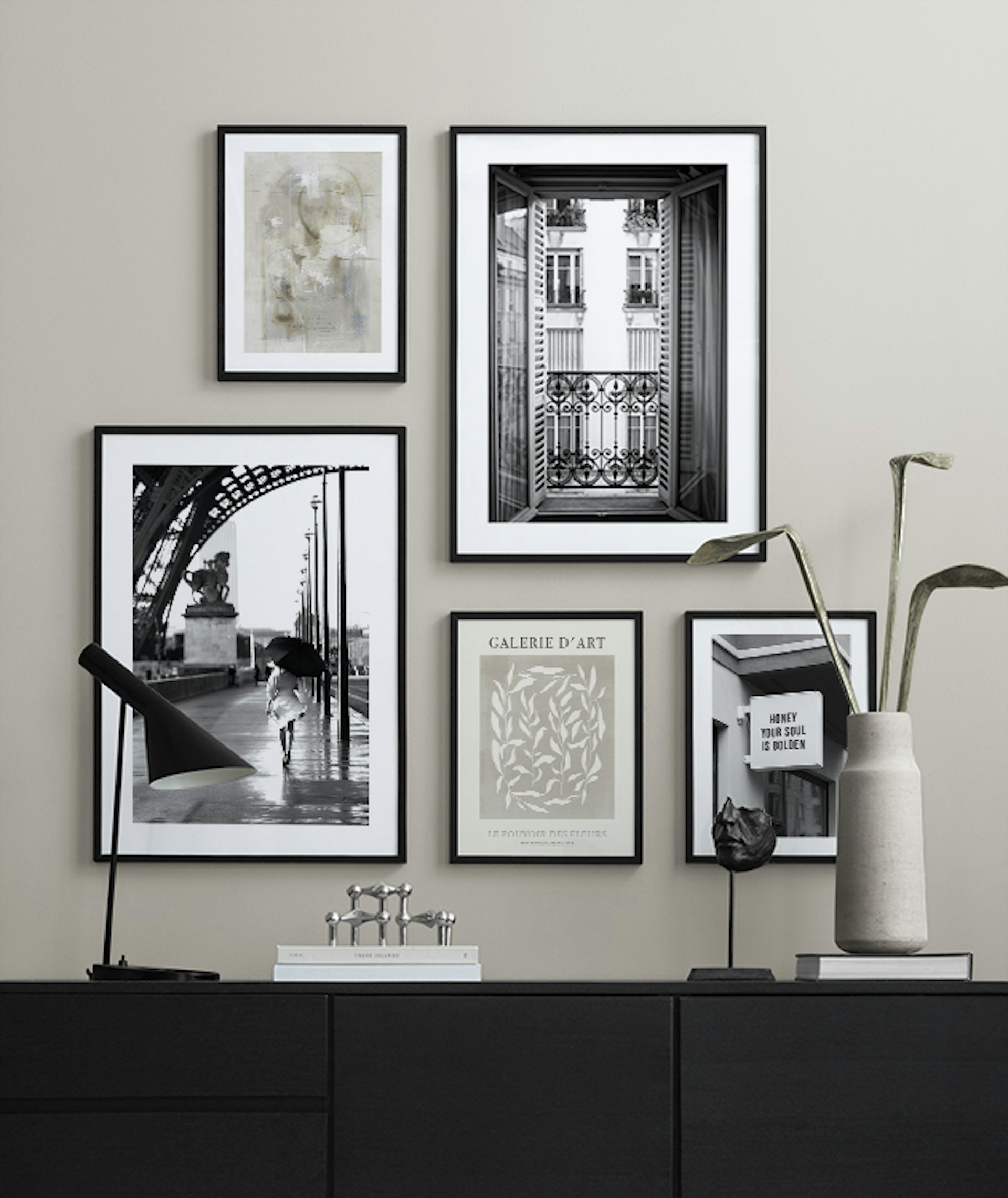 Black and white decor ideas | Gallery walls | Desenio.co.uk