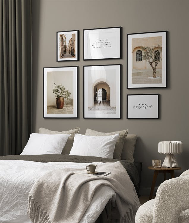 Dreamy Olive Green gallery wall
