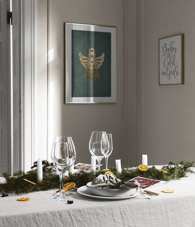 Holiday Dinner gallery wall