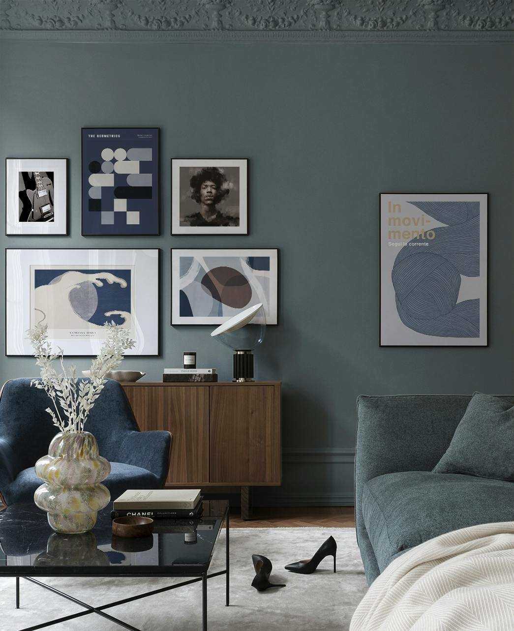 Luxury Blue galería de pared