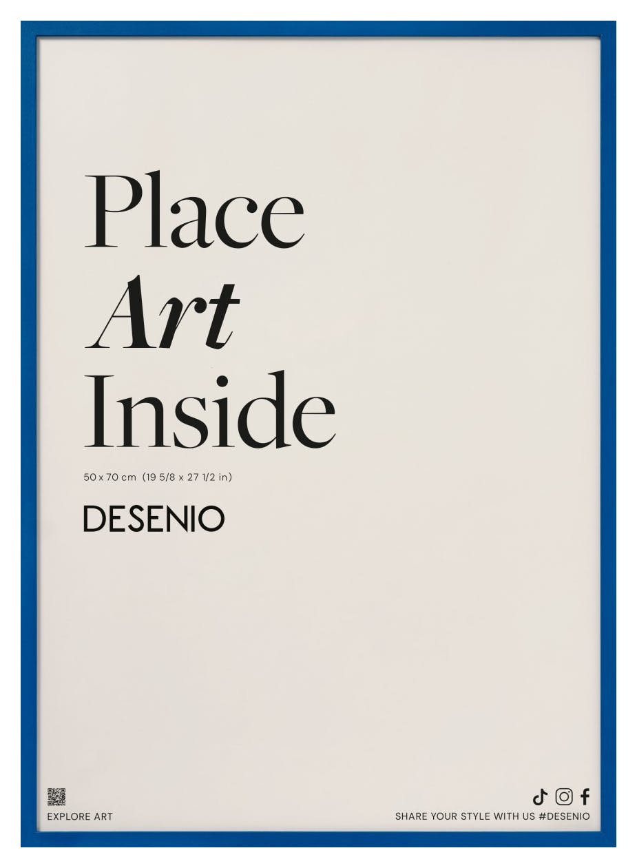 Cadre bleu, 50x70 cm (50x70 cm)
