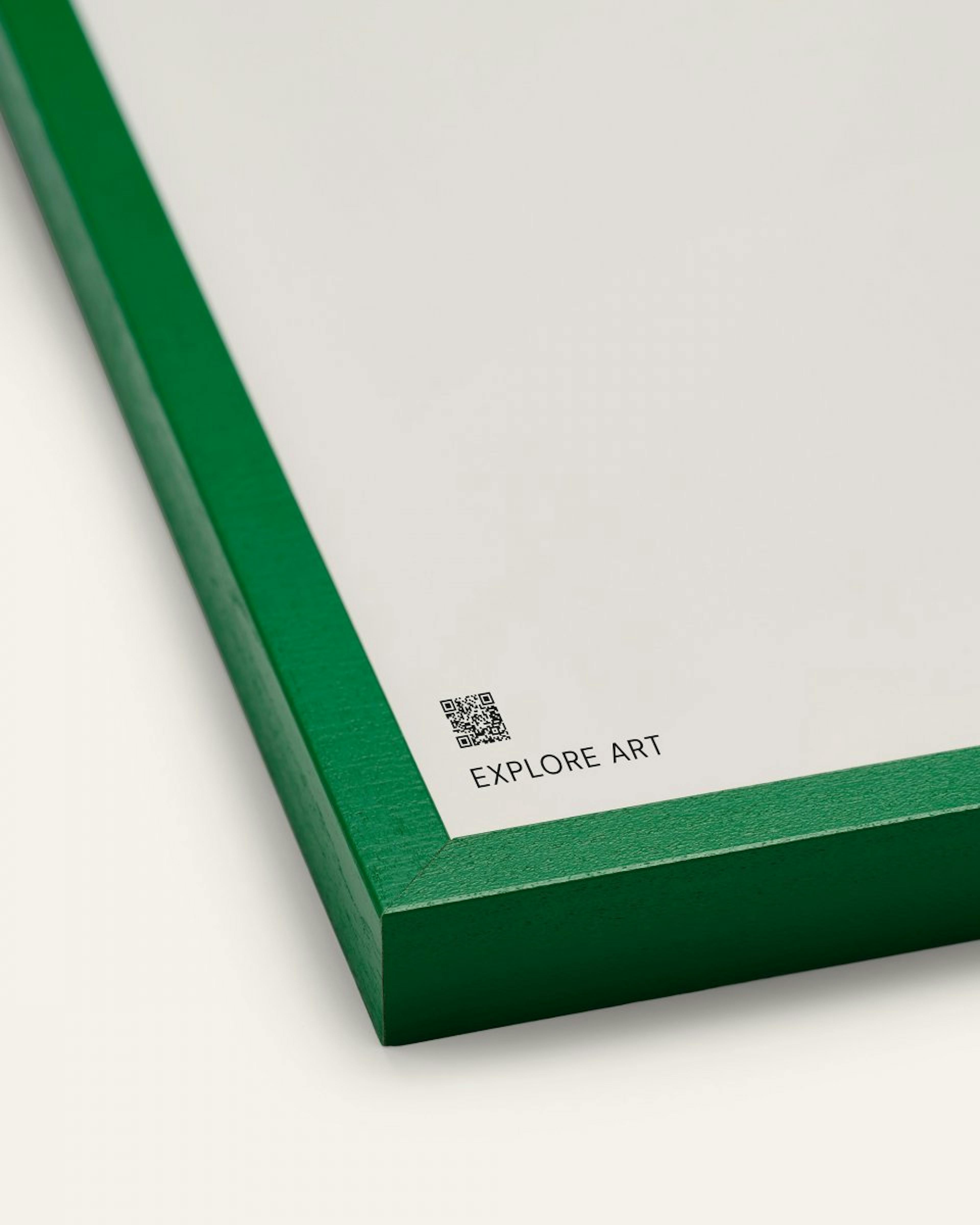 Green picture frame, 50x70 cm plexi