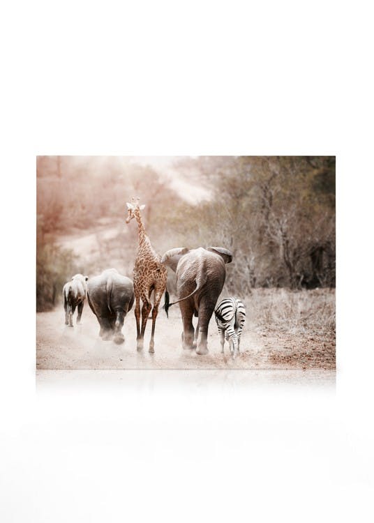 Canvas Prints Friendship Canvas print (30x40 cm - Black Frame)
