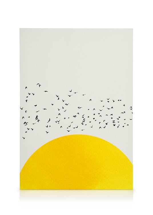 Canvas Prints Boris Draschoff / Kubistika - A Thousand Birds Canvas print (50x70 cm - Black Frame)