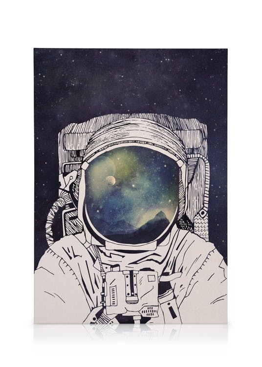 Dreaming of Space Stampa su Tela (70x100 cm)- Illustrazioni