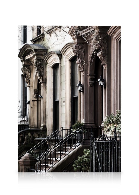 Obrazy na płótnie Brooklyn Building Obraz na płótnie (30x40 cm - Czarna ramka)