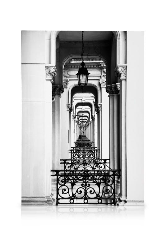 Lærredsbilleder London Arch Lærred (30x40 cm - Sort Ramme)