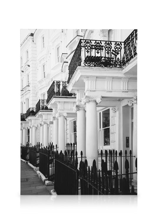 Canvastavlor Notting Hill Street Canvastavla (50x70 cm)