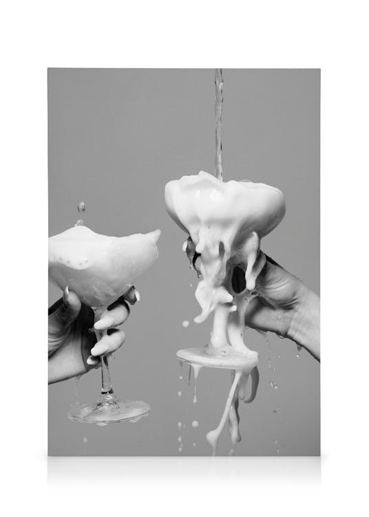 Canvas Prints Pouring Champagne Canvas print (30x40 cm - Oak Frame)