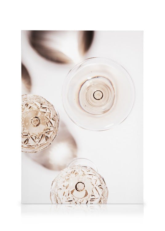 Champagne Shade Tableau sur toile (30x40 cm - Cadre noir) - Toiles