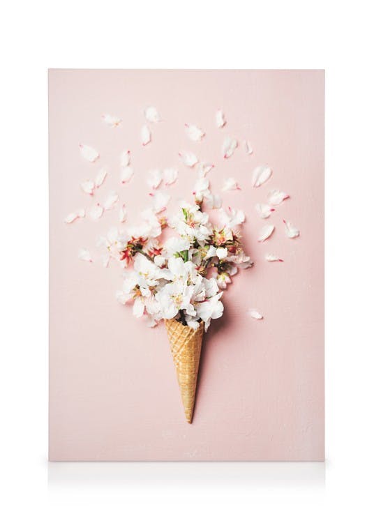 Obrazy na płótnie Flower Cone Pink Obraz na płótnie (30x40 cm - Czarna ramka)