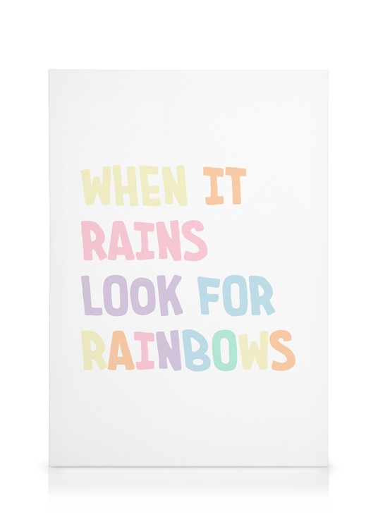 Look for Rainbows Lærred