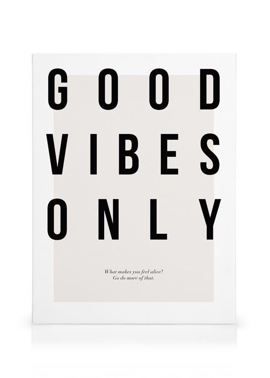 Canvas Prints Good Vibes Only Canvas print (70x100 cm)