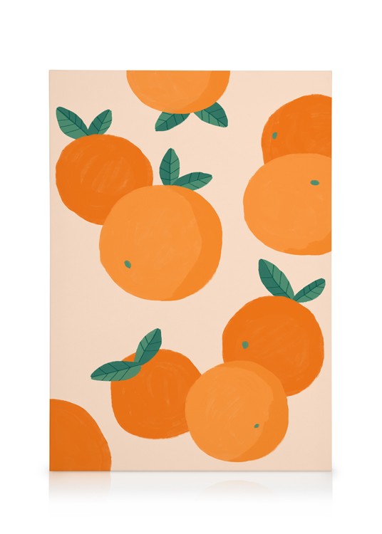 Oranges Illustration Canvas - Illustrated oranges - Desenio.co.uk