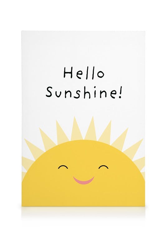 Canvas Prints Hello Sunshine Canvas print (30x40 cm)