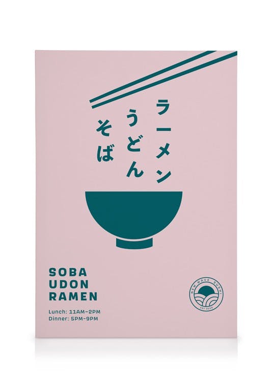 Canvas Prints Noodles Canvas print (50x70 cm - Black Frame)