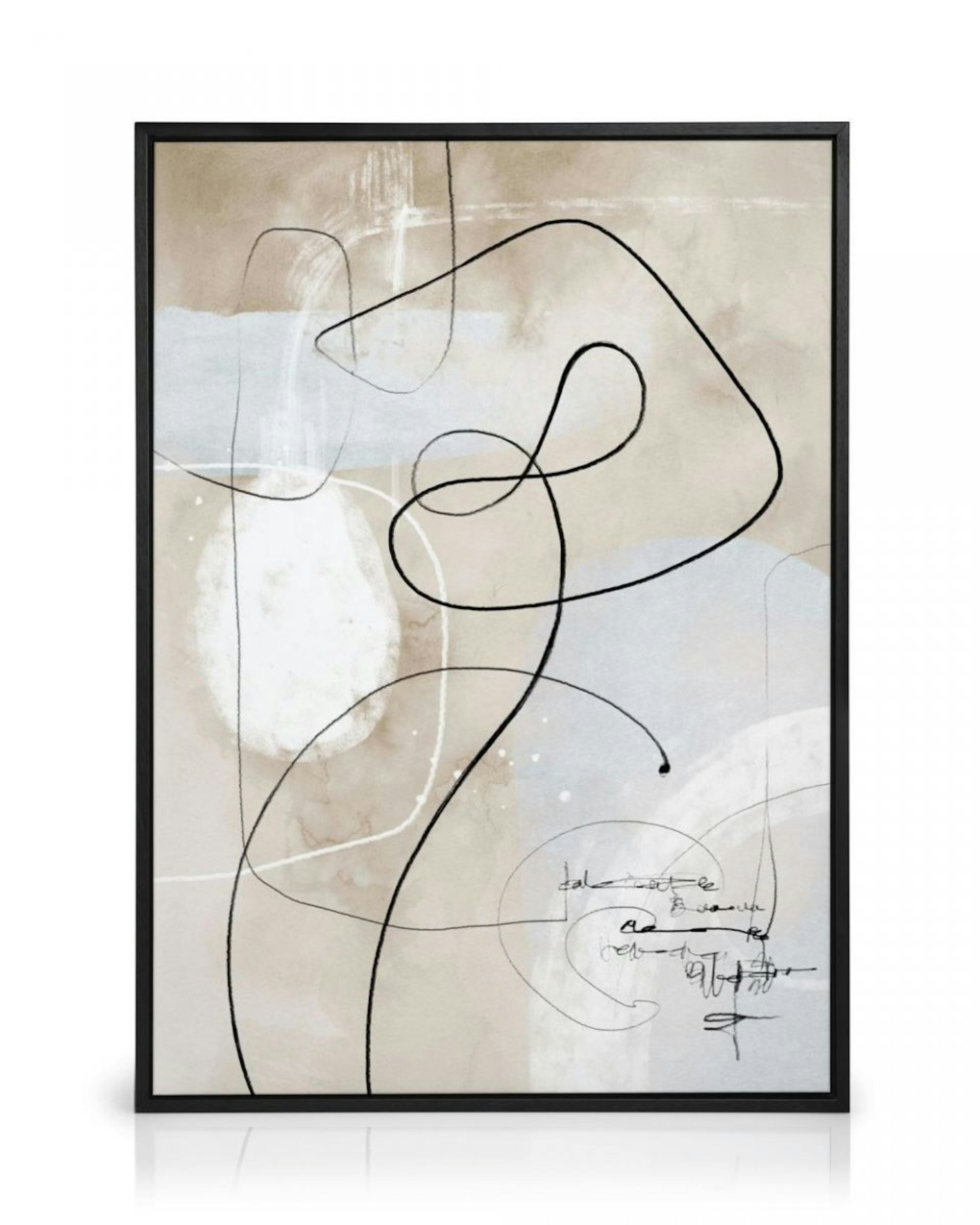 Soft Abstract Lines No1 Lienzo