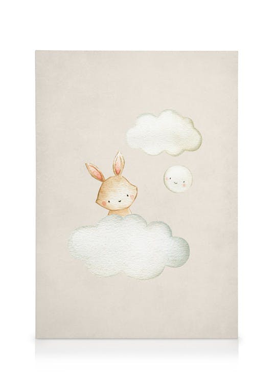 Canvas Schilderijen In the Clouds No1 Canvas (30x40 cm - Fotolijst Zwart)