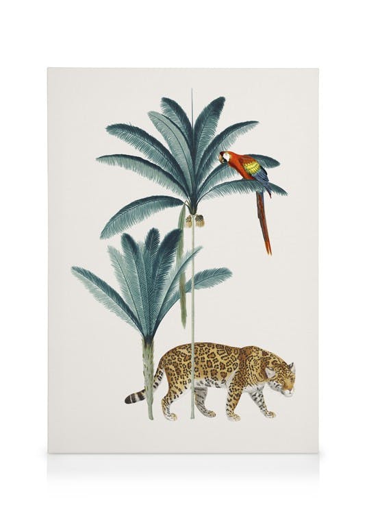 Canvas Prints Royal Botanical Leopard Canvas print (30x40 cm - Oak Frame)