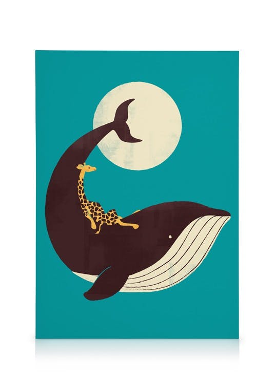 Canvas Prints The Giraffe and the Whale Canvas print (30x40 cm)