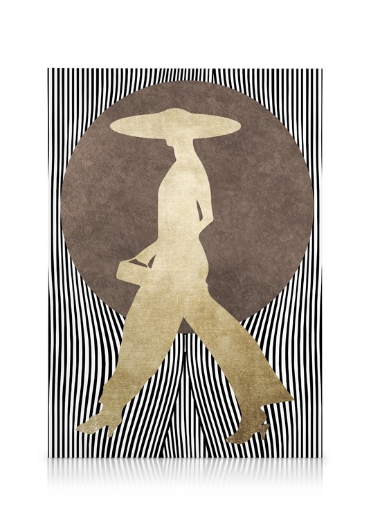 Quadro Su Tela Motivazionale "She Is A Queen" Con Lamina D'Oro – Donna Nera, 30x45 Cm, Con Cornice E Cavalletto