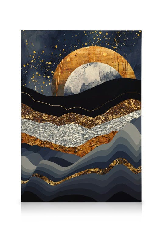Obrazy na płótnie SpaceFrog Designs - Metallic Mountains Obraz na płótnie (30x40 cm)