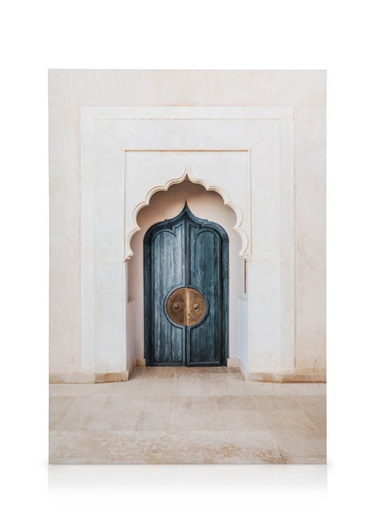 Canvastavlor Marrakech Blue Door Canvastavla (50x70 cm - Ekram)