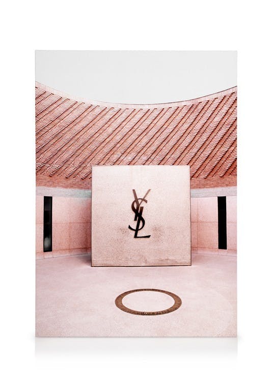 Canvas Schilderijen YSL Fashion Museum Canvas (50x70 cm - Fotolijst Zwart)