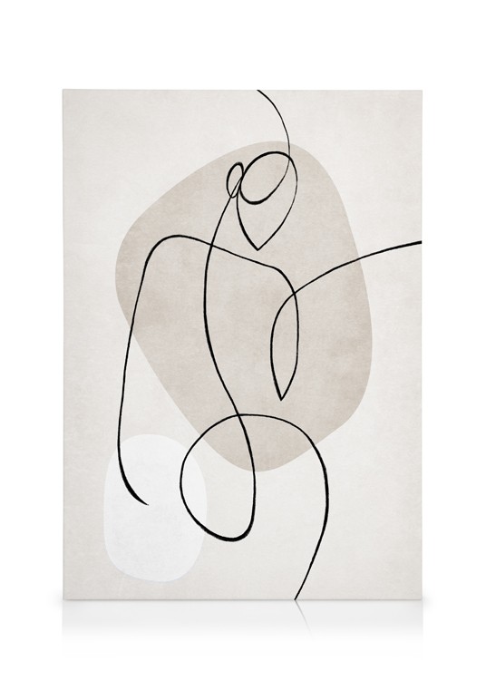 Artful Lines No2 Canvas - Abstract body - desenio.com.au