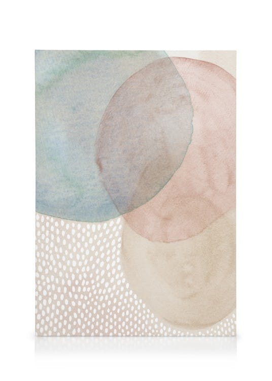 Canvas Prints Sheer Shapes No2 Canvas print (50x70 cm - Oak Frame)