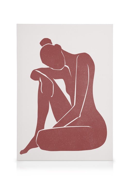 Burnt Sienna Figure Obraz na plátne (30x40 cm)