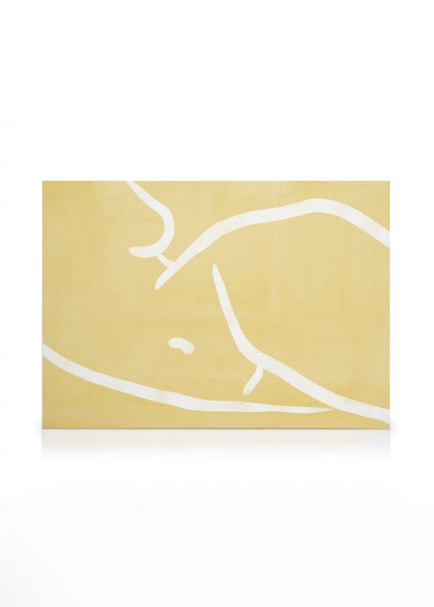 Canvas Prints Yellow Body Pose Canvas print (30x40 cm)