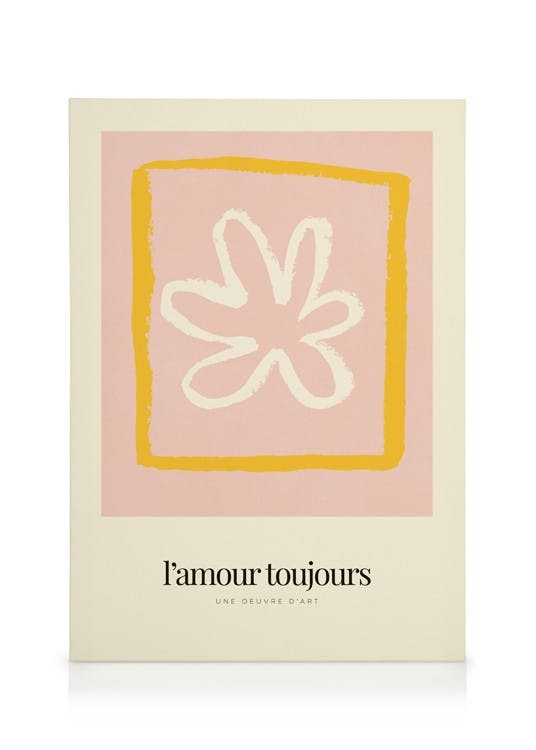 Canvas Prints Toujours Canvas print (30x40 cm - Oak Frame)
