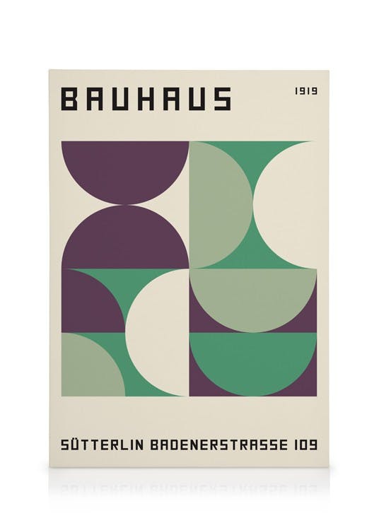 Canvas Prints Bauhaus Sutterlin Canvas print (30x40 cm - Black Frame)