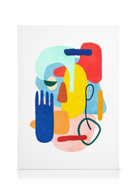 Telas decorativas Colorful Abstract No2 Quadro em tela (50x70 cm)