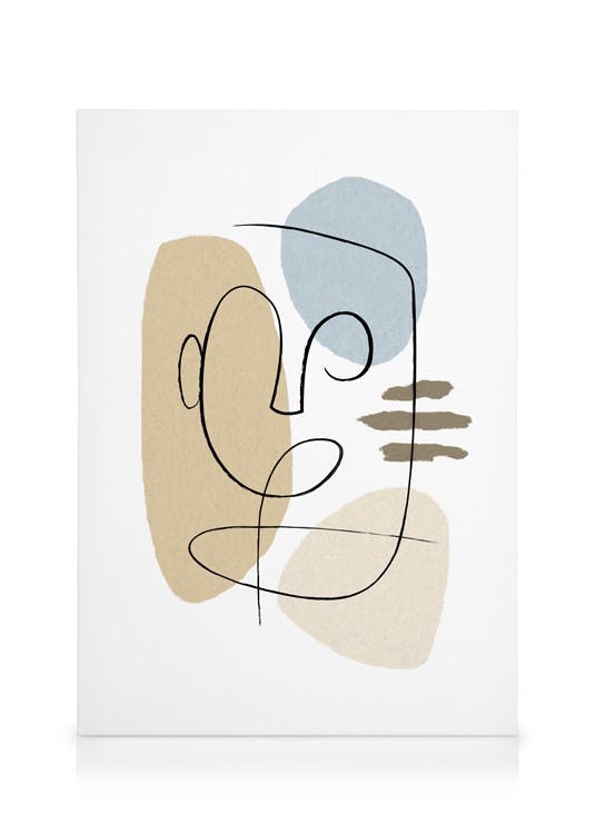 Abstract Forms No2 Toile (30x40 cm) Toiles