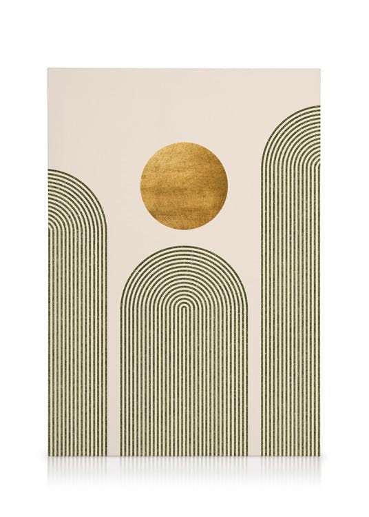 Green & Gold No2 Lerret (50x70 cm)