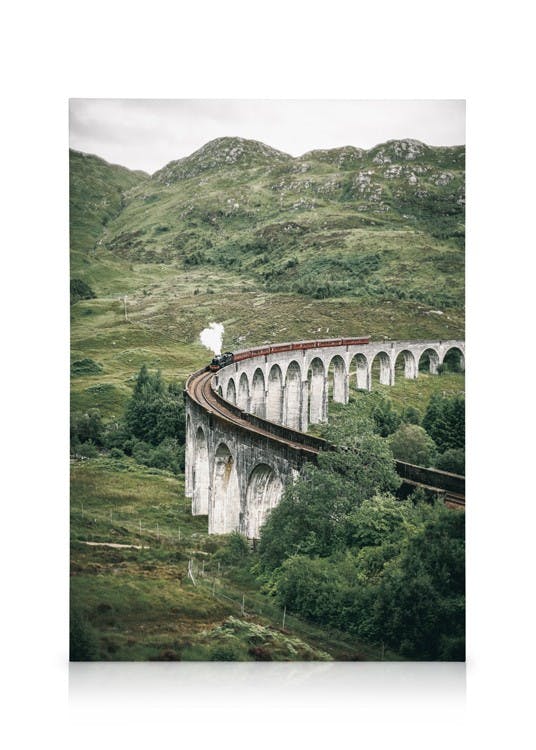 Obrazy na płótnie Glenfinnan Viaduct Obraz na płótnie (30x40 cm - Czarna ramka)