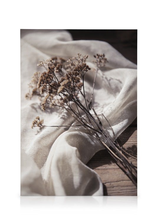 Canvas Prints Dried Bed Canvas print (30x40 cm - Black Frame)