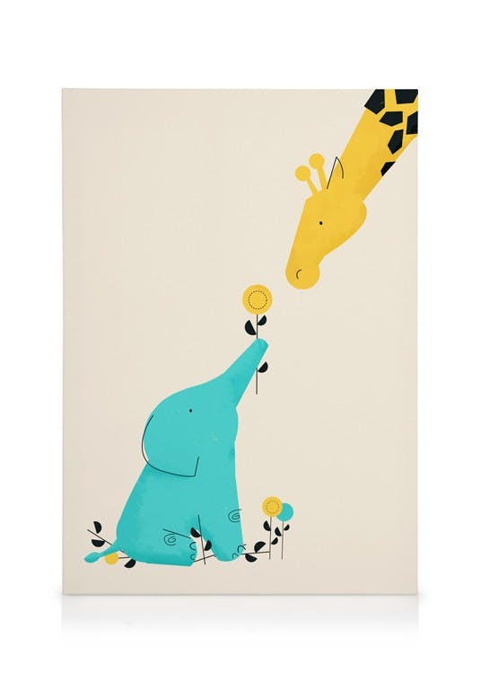 Baby Elephant Tableau sur toile (30x40 cm) - Enfants