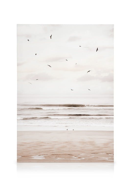 Cannon Beach Tableau sur toile (50x70 cm - Cadre noir) - Plages