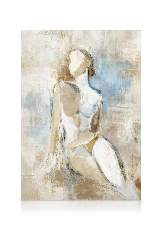 Canvas Prints Femme Figures No2 Canvas print (30x40 cm - Oak Frame)