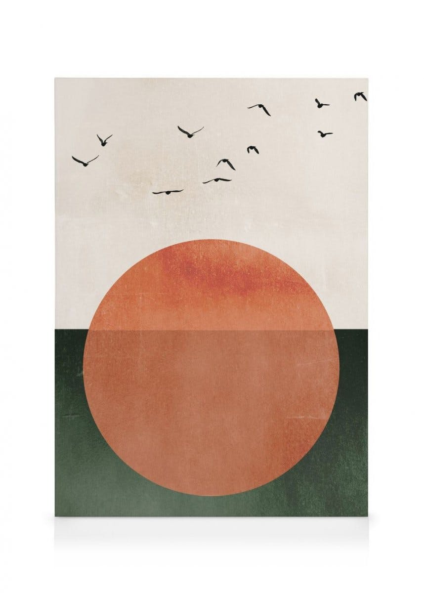Canvas Prints Boris Draschoff / Kubistika - Rising Canvas print (100x140 cm)