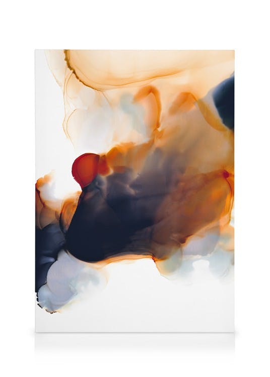 Canvas Prints Abstract Color Flow No2 Canvas print (50x70 cm - Oak Frame)