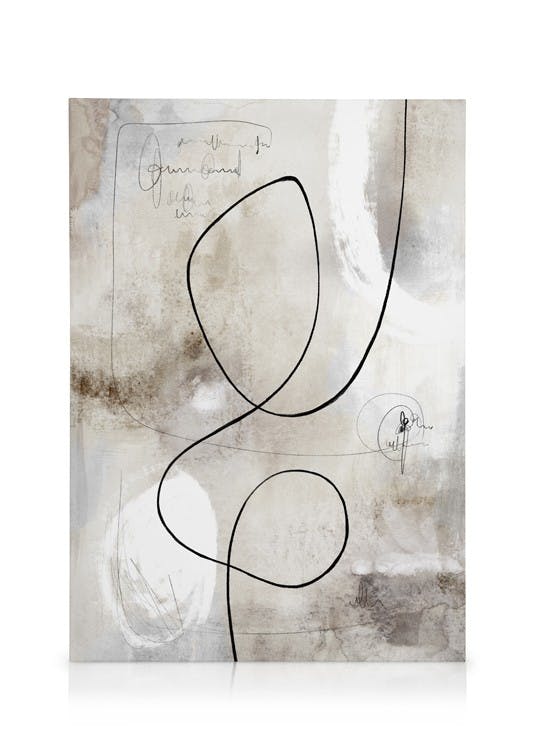 Canvas Schilderijen Abstract Paint Figure No1 Canvas (30x40 cm)