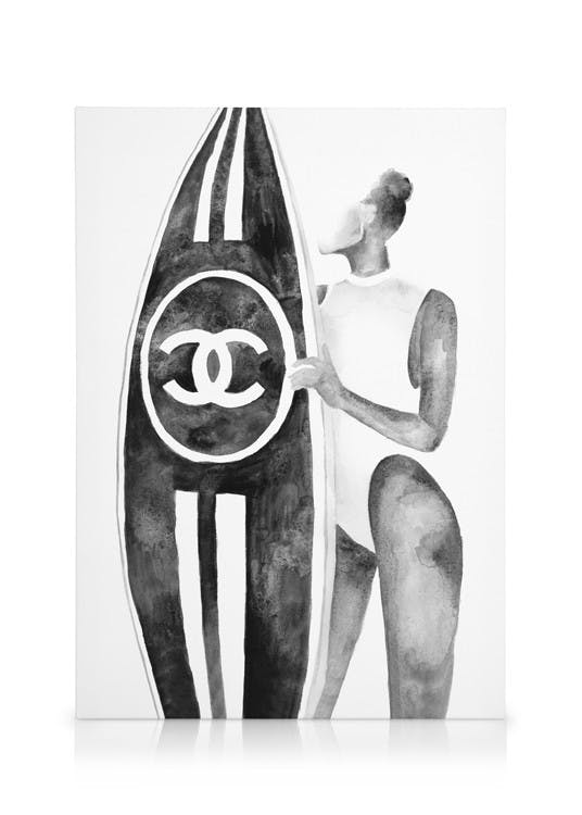 Canvas Schilderijen Surf In Style Canvas (50x70 cm)